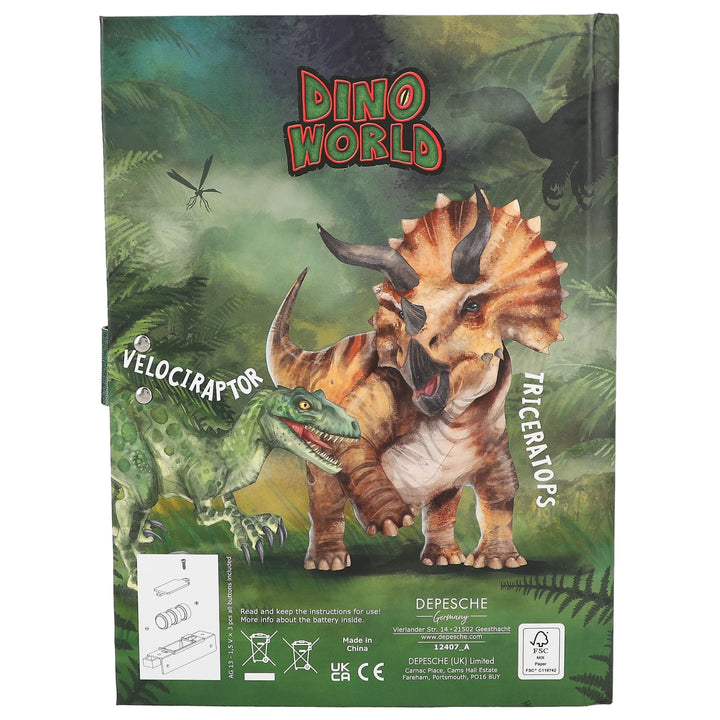 Dino World Geheimcode Tagebuch mit Sound