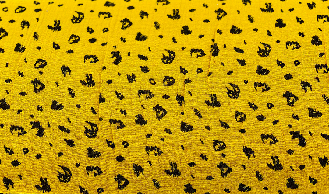 Musseline animal print double gauze GOTS Meterware