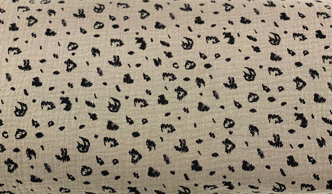 Musseline animal print double gauze GOTS Meterware