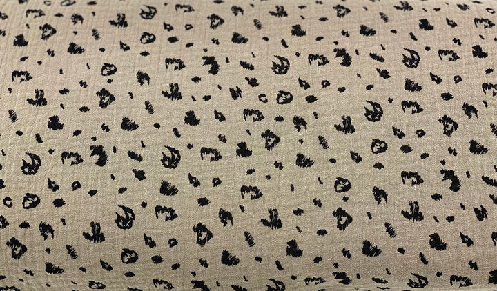 Musseline animal print double gauze GOTS Meterware