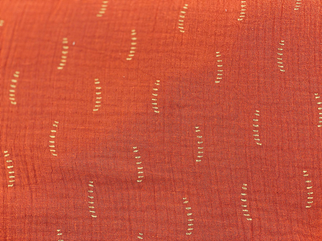 Musseline print stripes double gauze GOTS Meterware