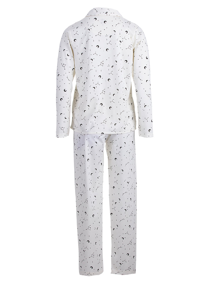 Pajama Set Long Sleeve - Moon Stars