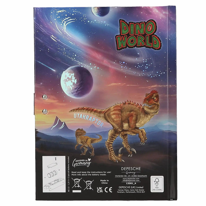 Dino World Geheimcode Tagebuch mit Sound