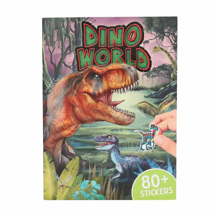 DINO World Stickerbuch mit Puffy Stickern
