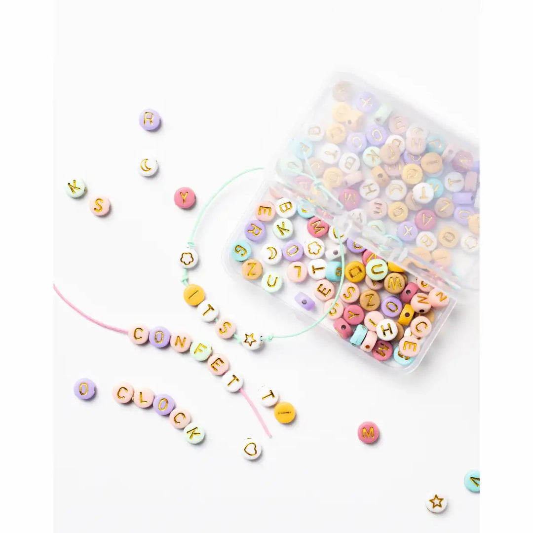Pearl Mix Letters Pastel – 205 Letter Beads