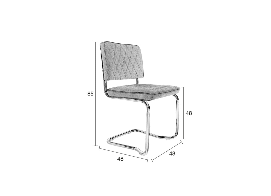 Diamond upholstered chair