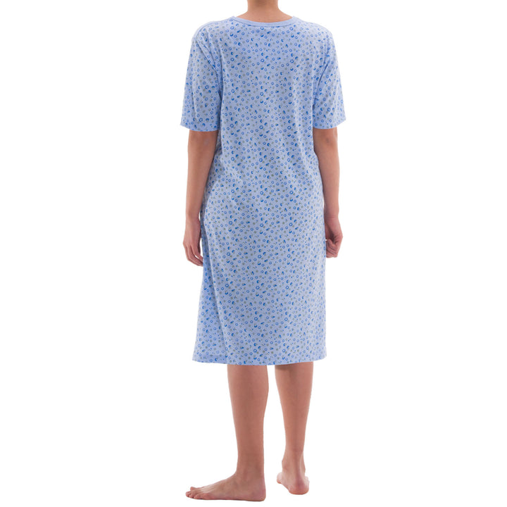 Nightgown short sleeves - Rose buttons