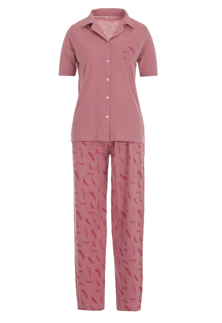 Pajama Set Short Sleeve - Feather