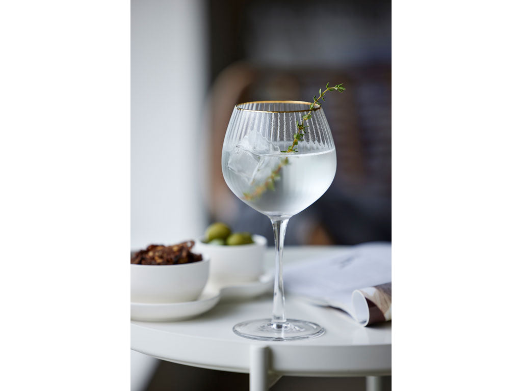 Big Gin &amp; Tonic Glas Palermo Goldrand
