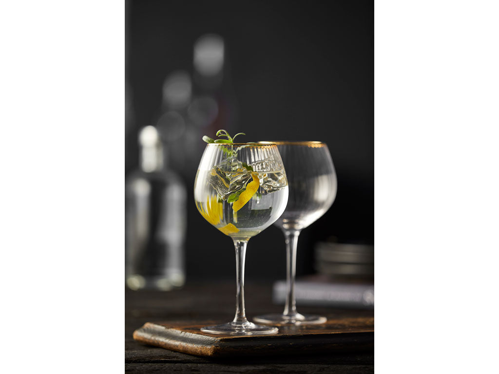 Big Gin &amp; Tonic Glas Palermo Goldrand