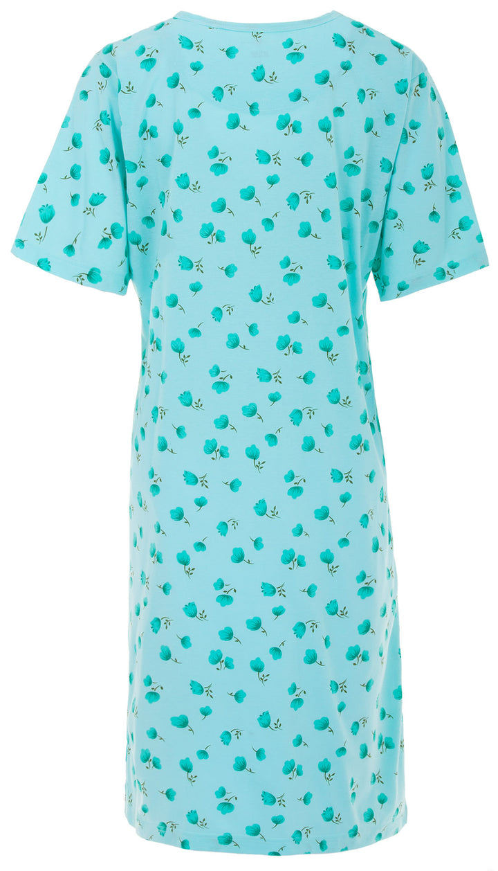 Nightgown short sleeve - M-6XL Big Flowers