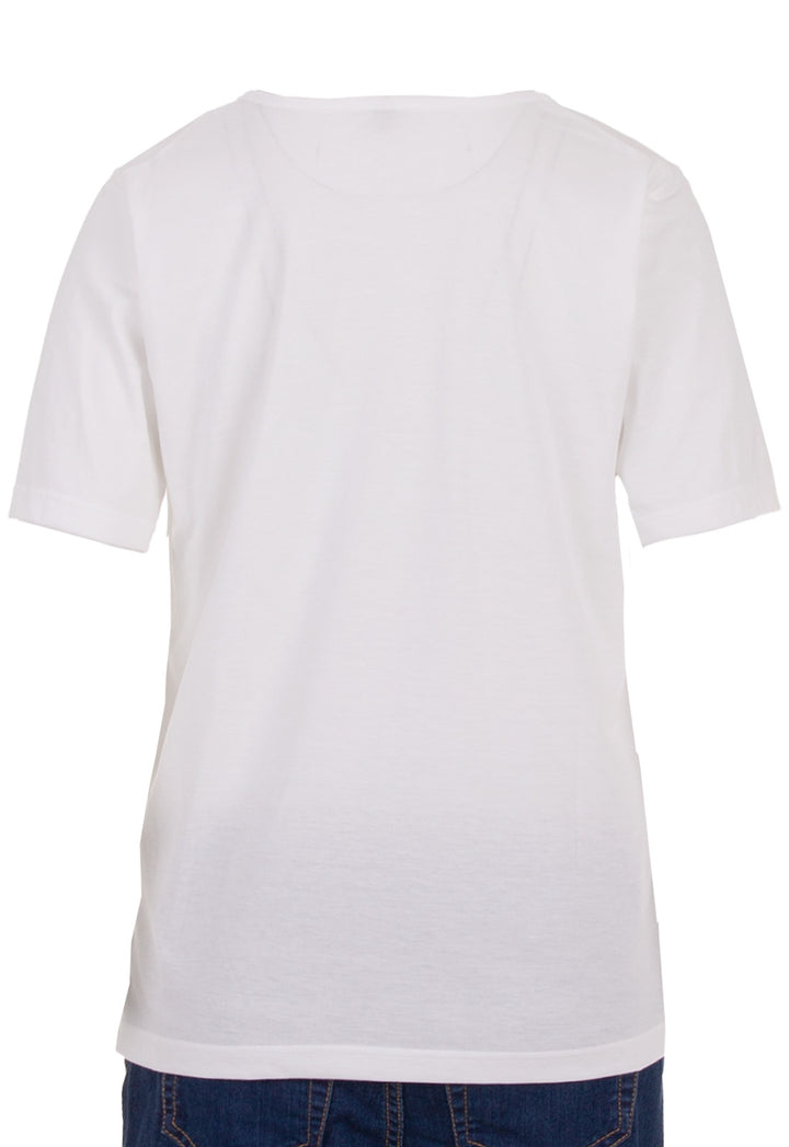 T-Shirt - Blumenstickerei