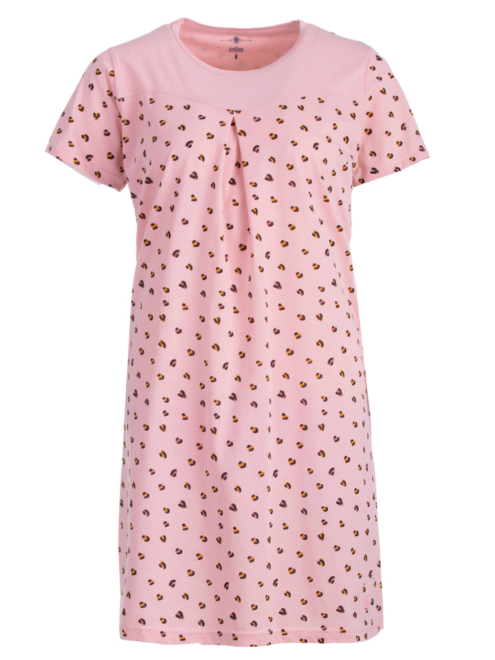 Nightgown short-sleeved - Herzleo box pleat