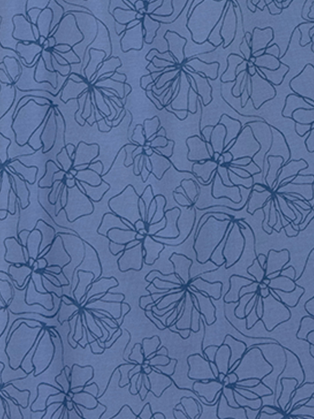 Nachthemd Kurzarm - Blüten Floral Kellerfalte