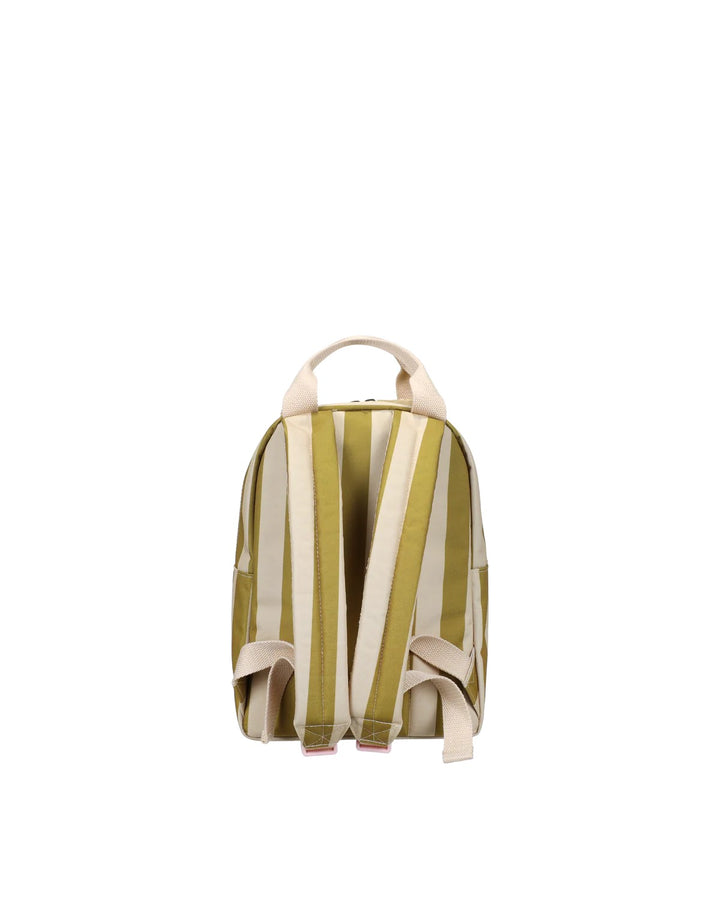 Backpack Small - Stripes Vanilla Seaweed
