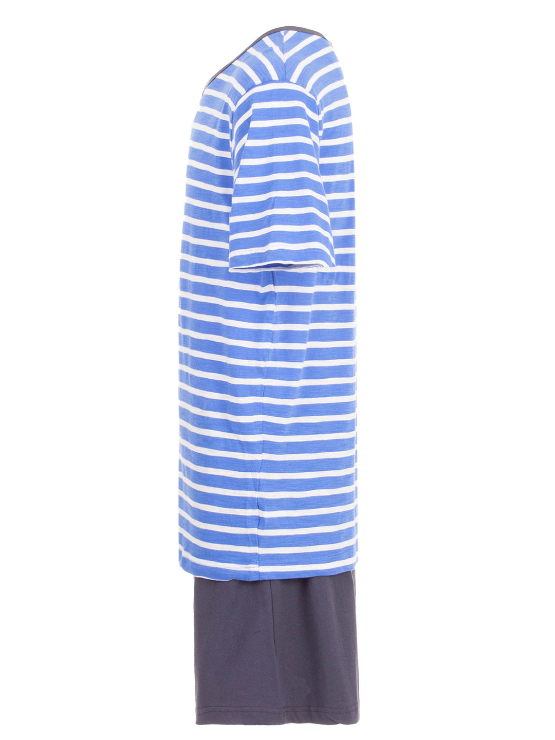 Pyjama Set Kurz - Gestreift mit Knopf
