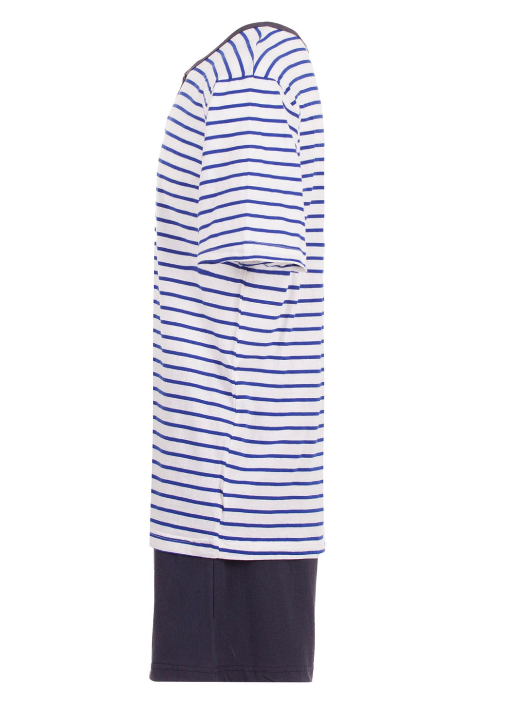 Pyjama Set Kurz - Gestreift mit Knopf