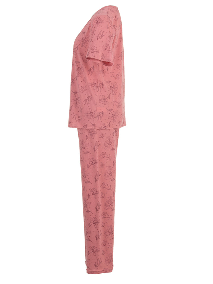 Pyjama Set Kurzarm - Floral