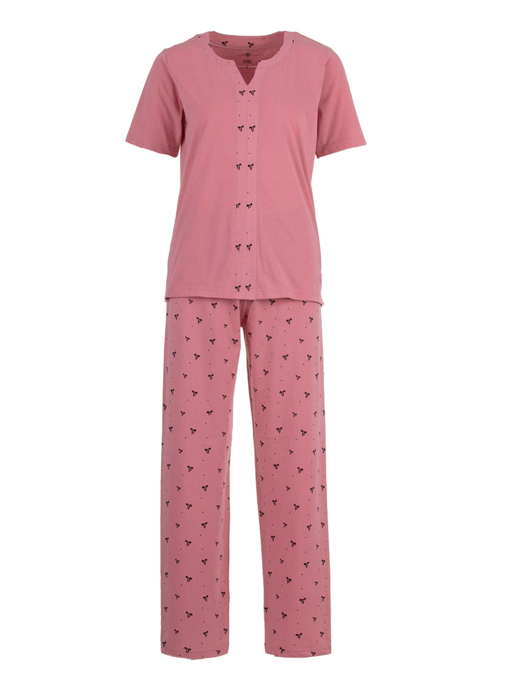 Pyjama Set Kurzarm - Schleife
