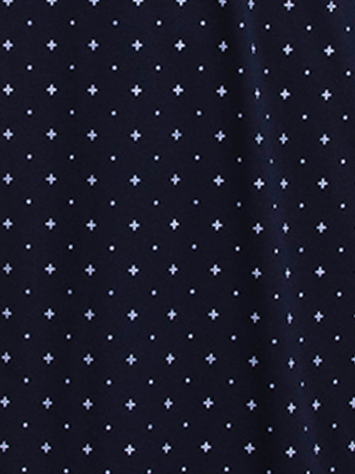 Nightdress short sleeve - dots cross