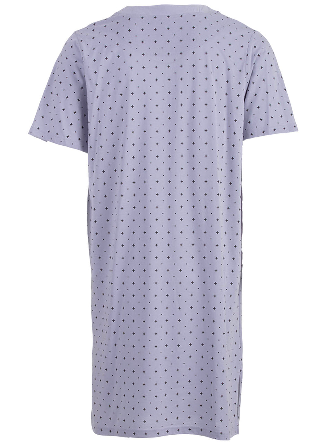 Nightdress short sleeve - dots cross
