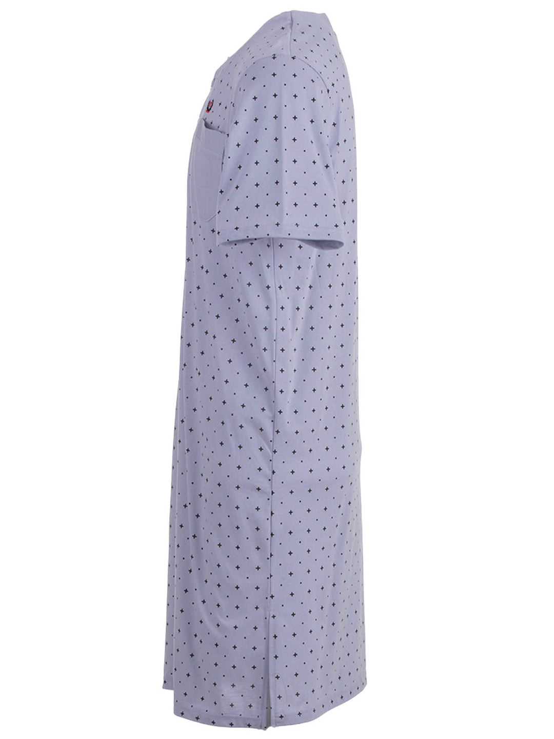 Nightdress short sleeve - dots cross
