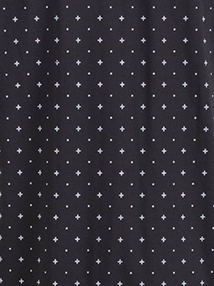 Nightdress short sleeve - dots cross