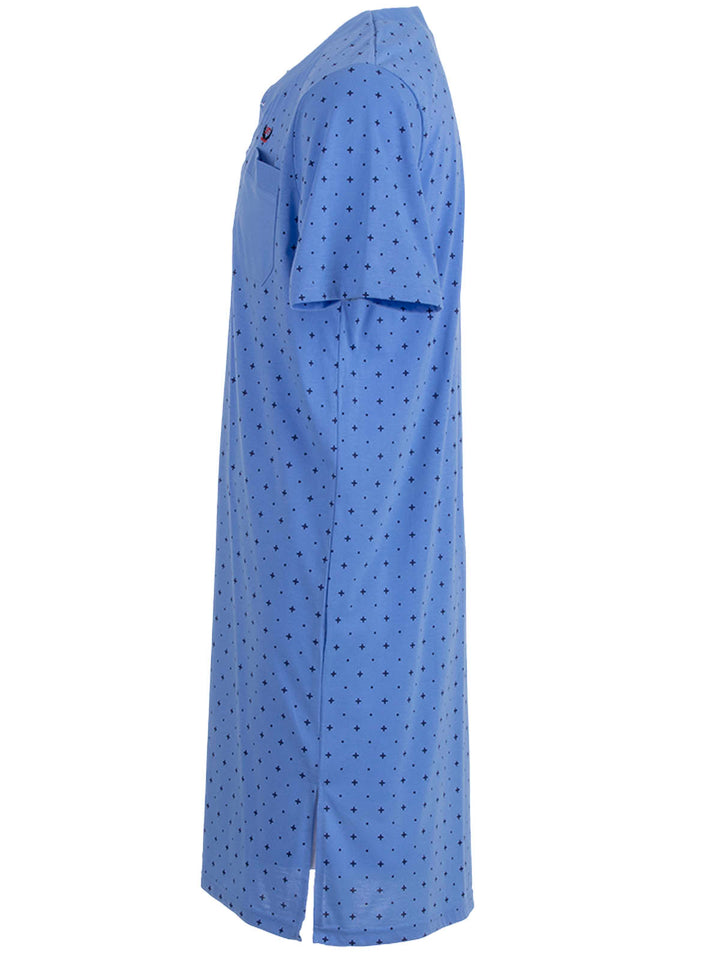 Nightdress short sleeve - dots cross