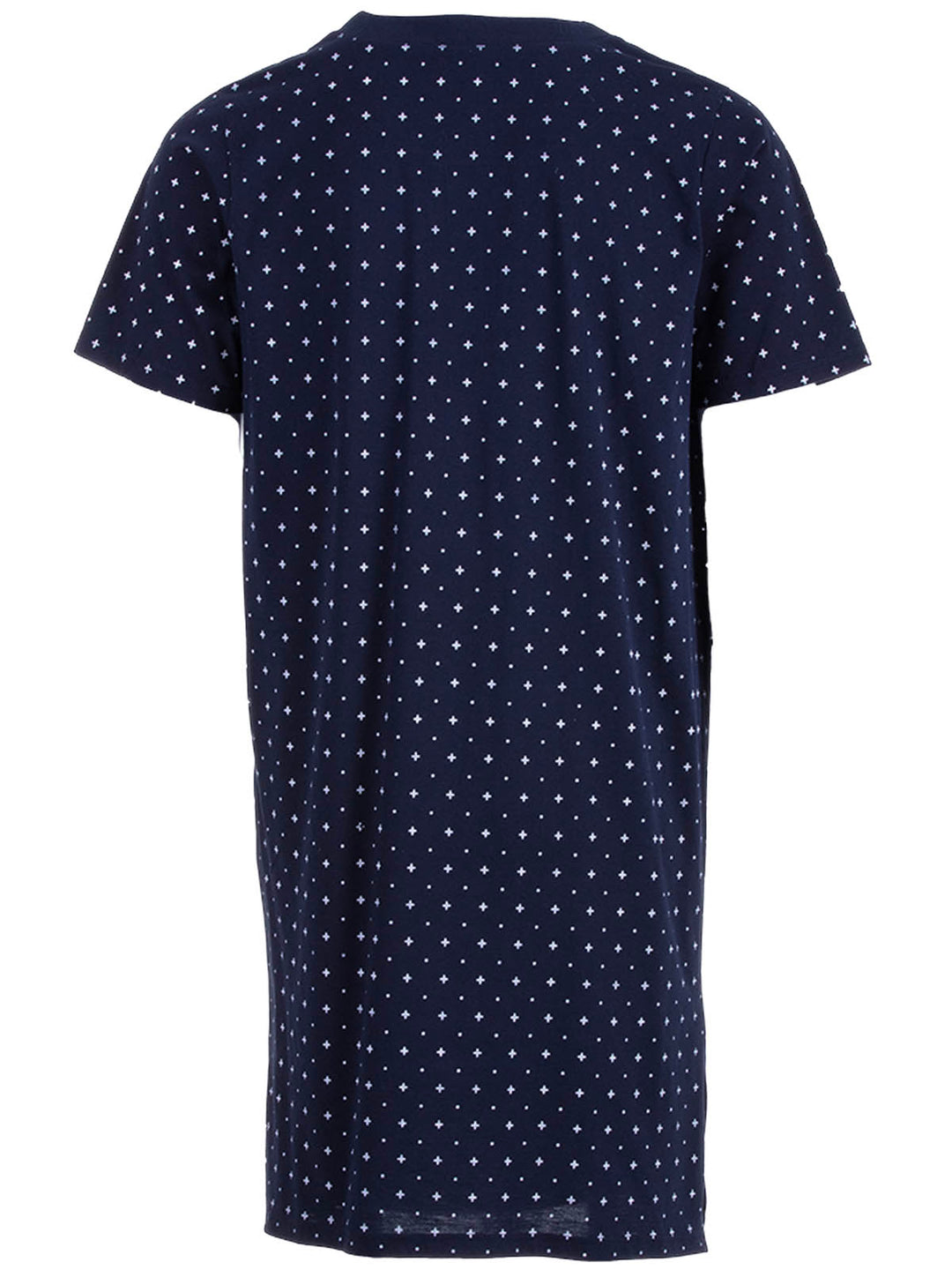 Nightdress short sleeve - dots cross