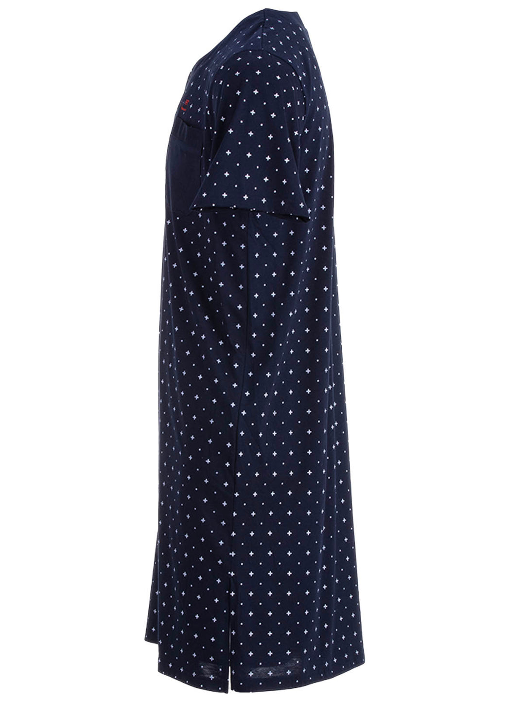 Nightdress short sleeve - dots cross