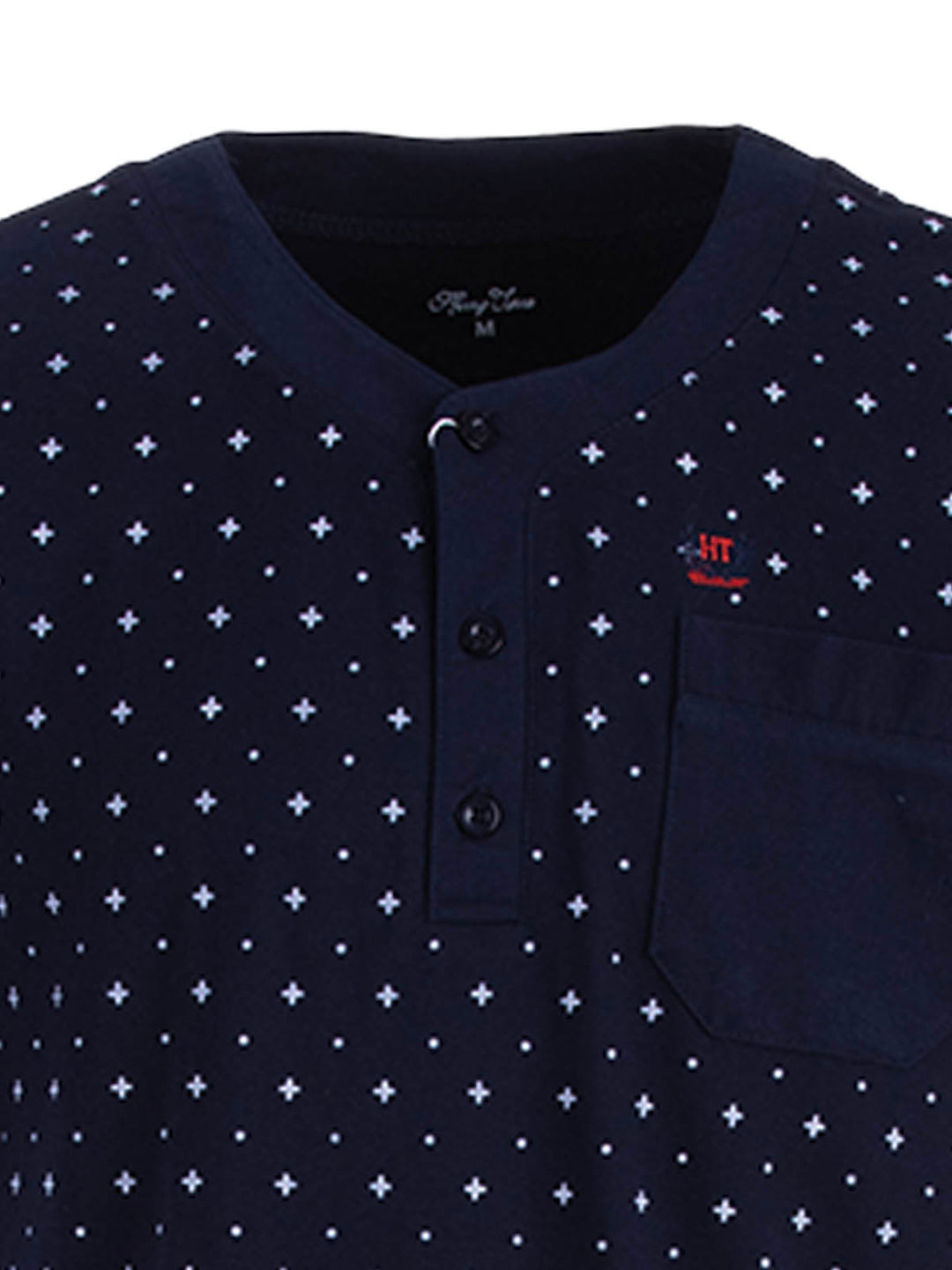 Nightdress short sleeve - dots cross