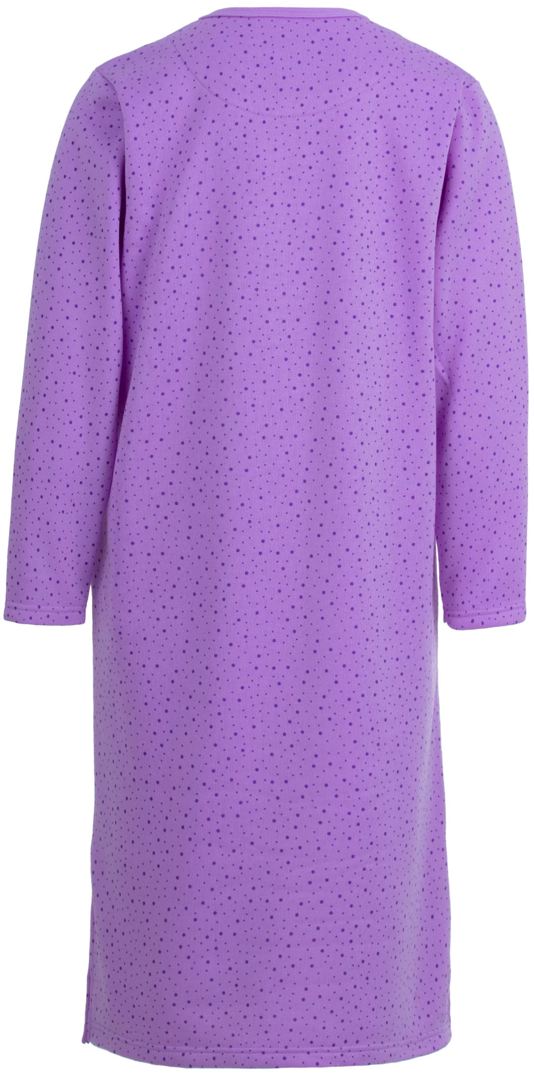 Thermal nightgown - mix of dots with embroidery
