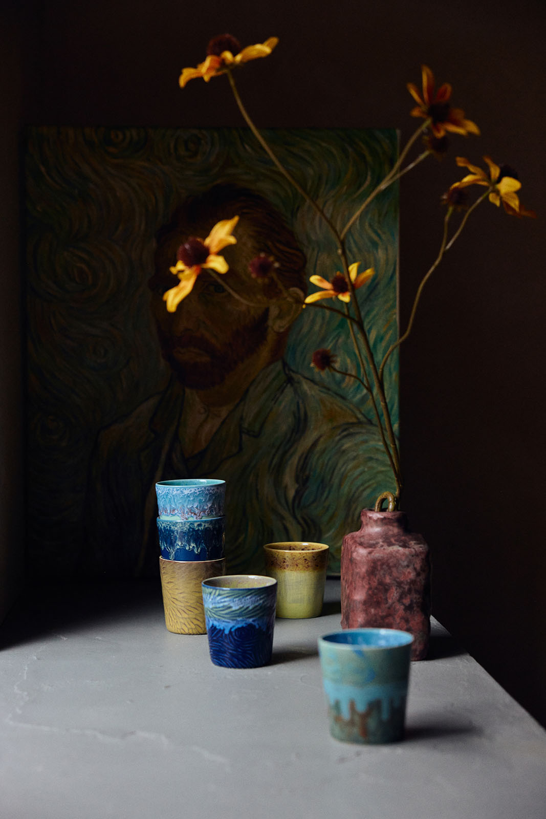 70s Ceramics: Van Gogh Coffee Mug Starry Night