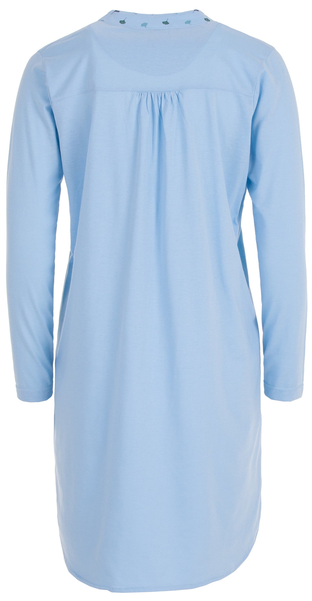 Long-sleeved nightgown - heart lapel collar
