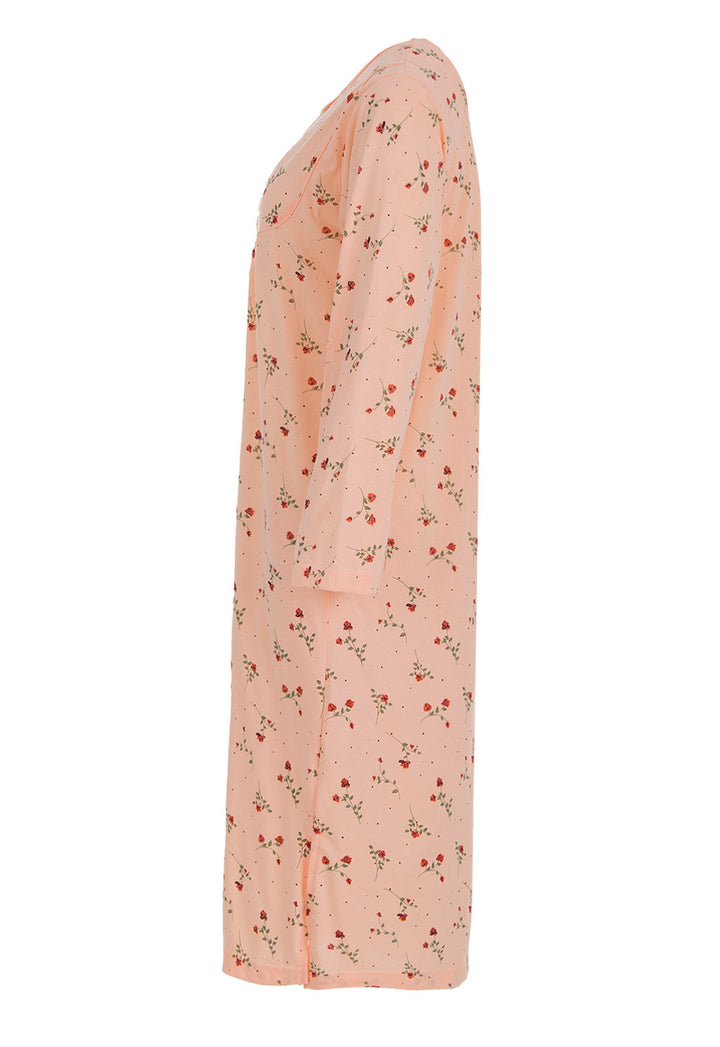Nachthemd Langarm - Rose