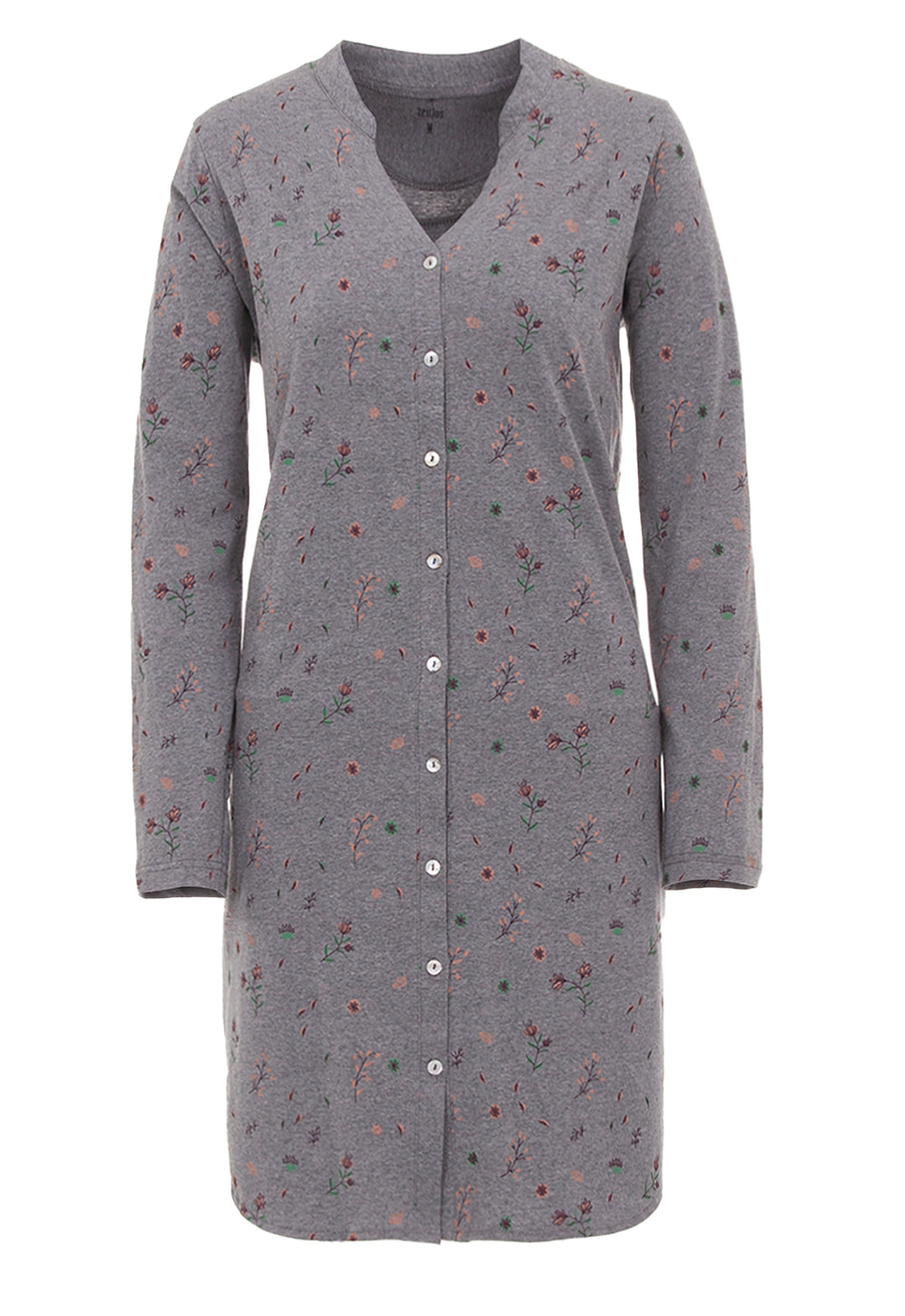 Nachthemd Langarm - Floral