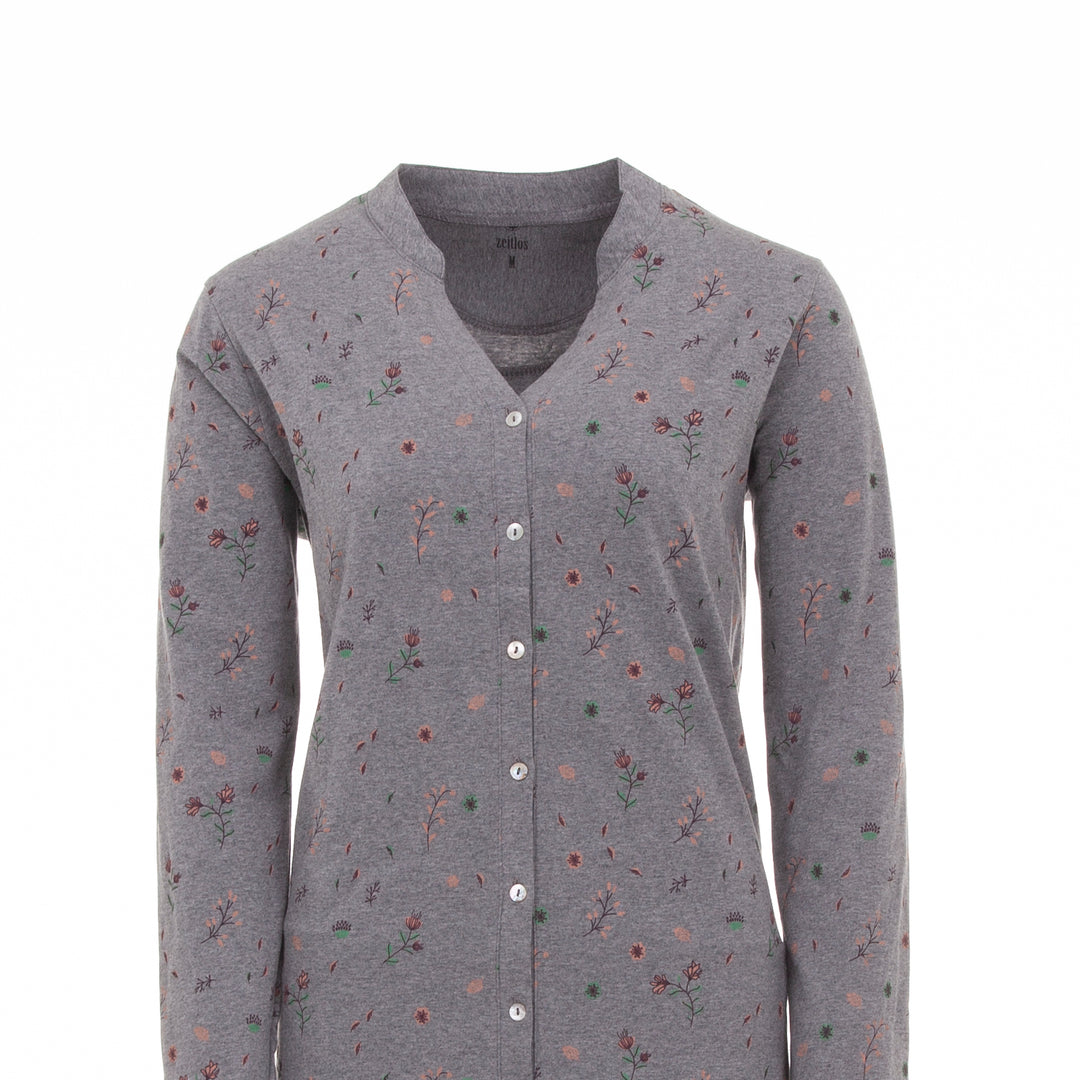 Nachthemd Langarm - Floral