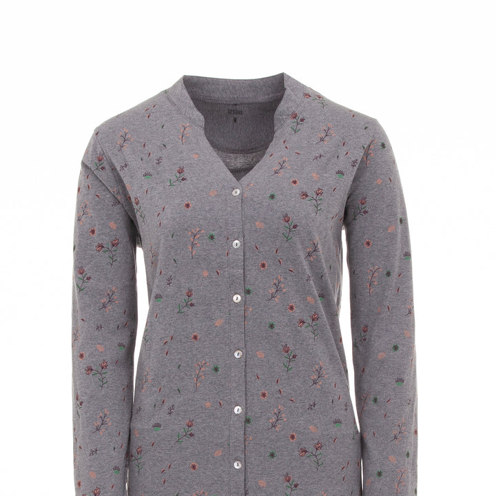 Nachthemd Langarm - Floral