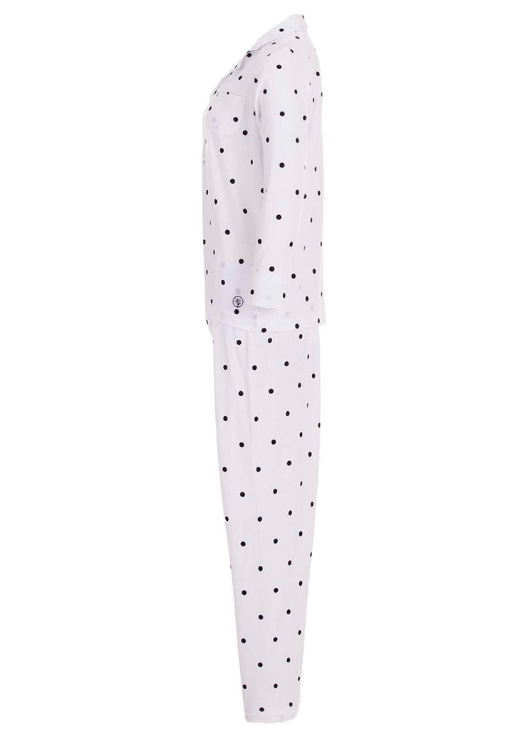 Pyjama Set Langarm - Dots &amp; Streifen