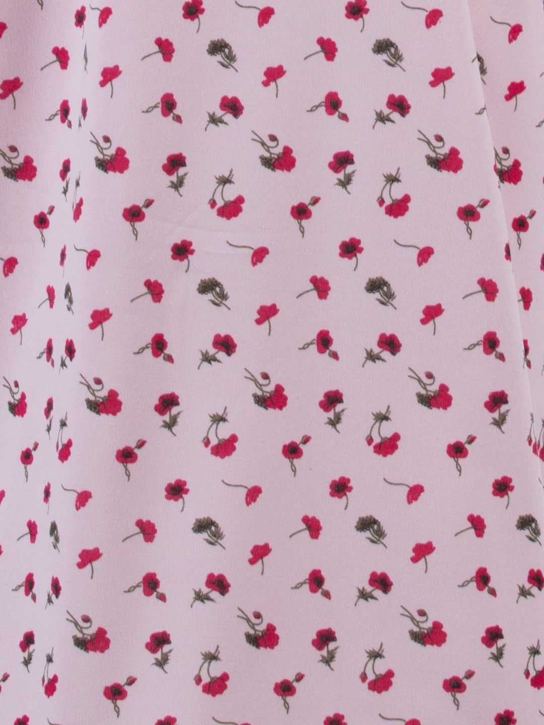 Thermal nightgown - poppy print embroidery flower
