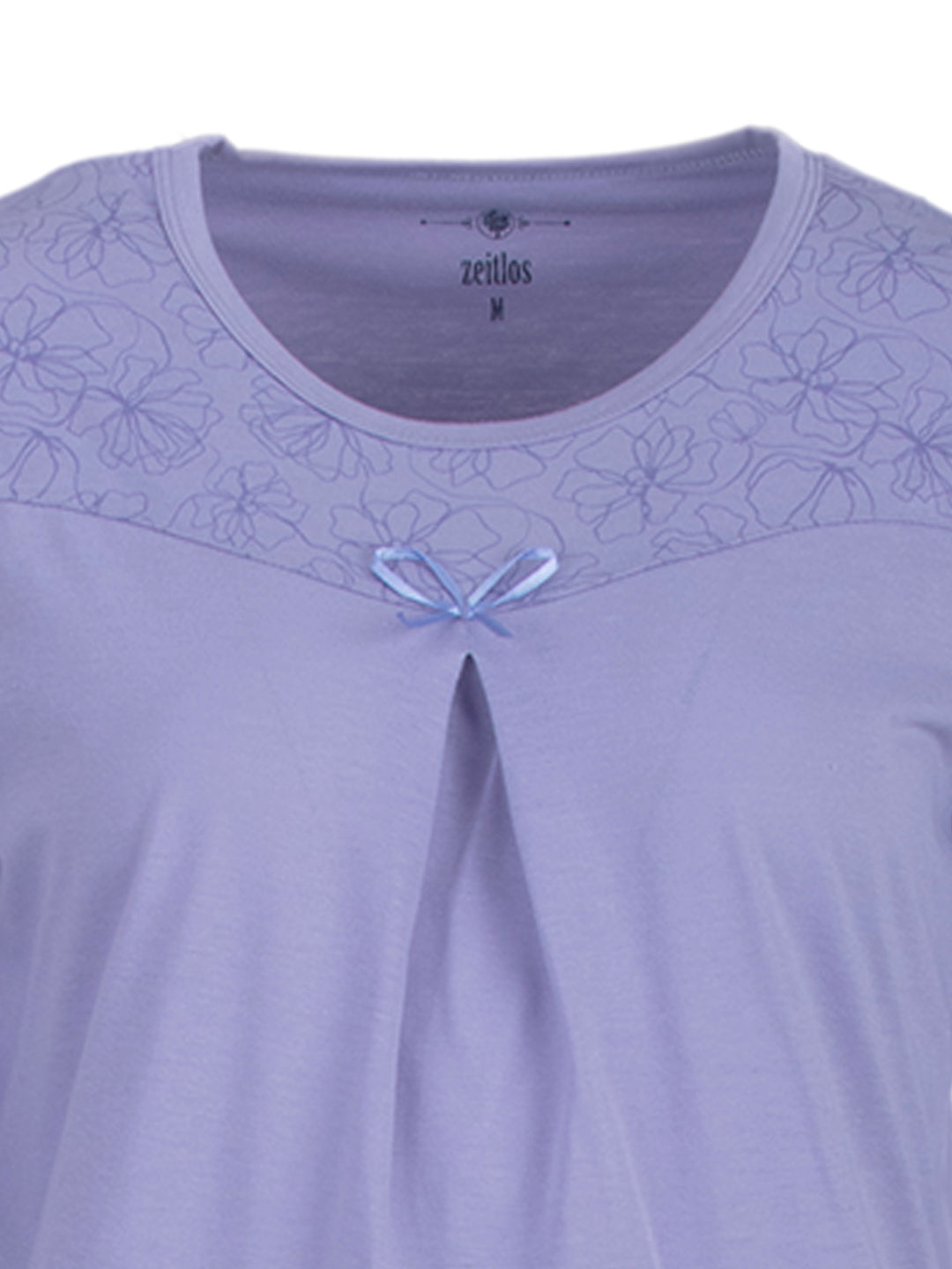 Pyjama Set Langarm - Blüten Floral Kellerfalte