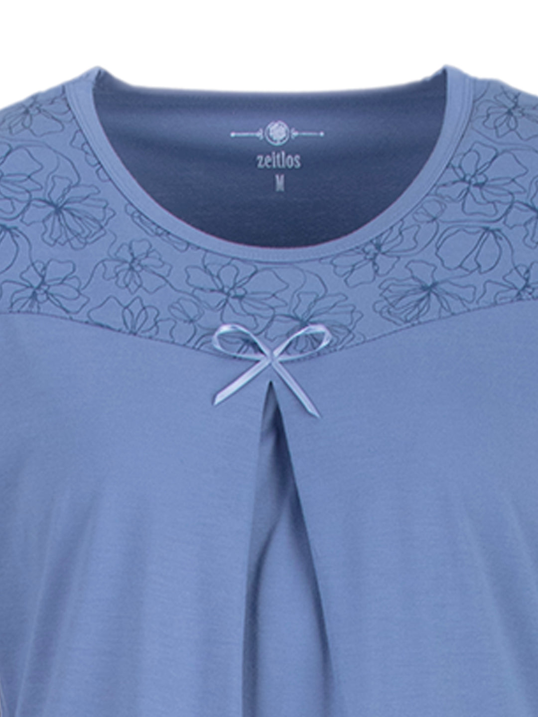 Pyjama Set Langarm - Blüten Floral Kellerfalte