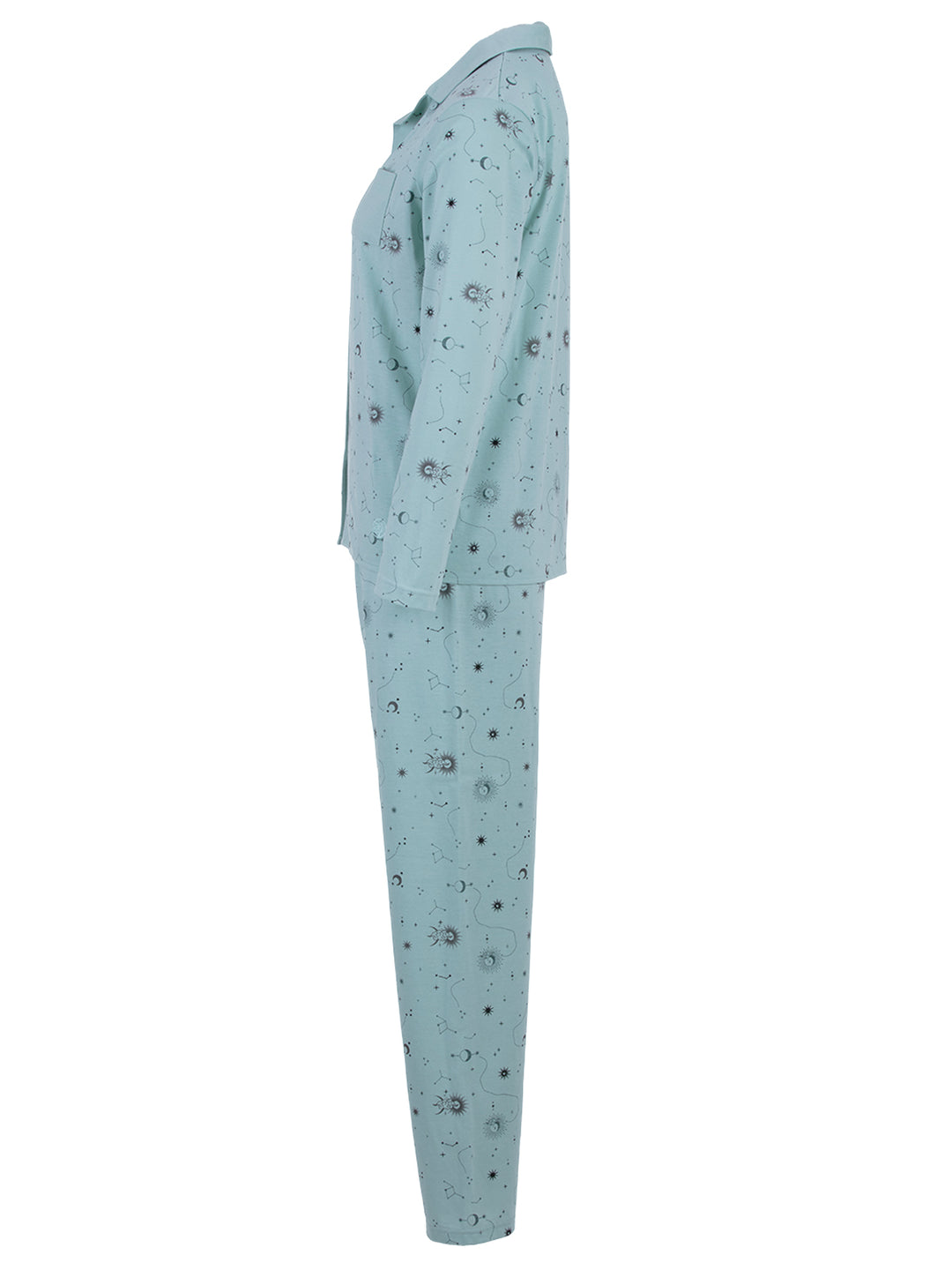 Pyjama Set Langarm - Mond und Sterne