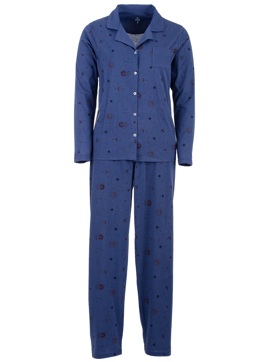 Pyjama Set Langarm - Mond und Sterne