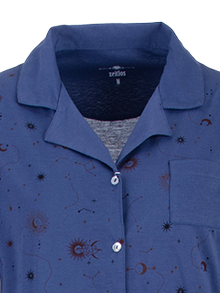 Pyjama Set Langarm - Mond und Sterne