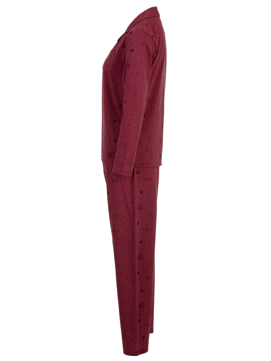Pyjama Set Langarm - Mond und Sterne