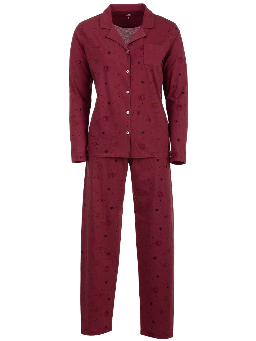 Pyjama Set Langarm - Mond und Sterne