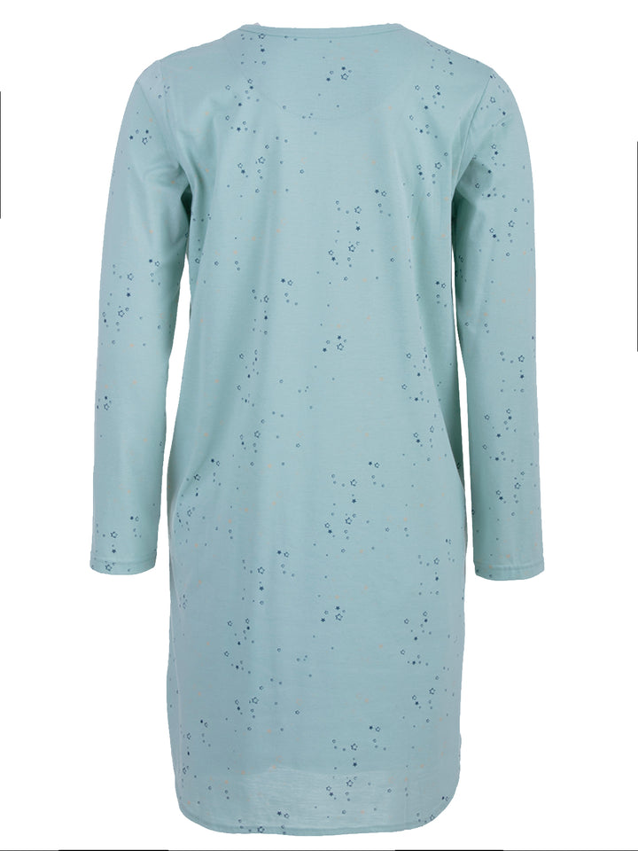 Long-sleeved nightshirt - stars