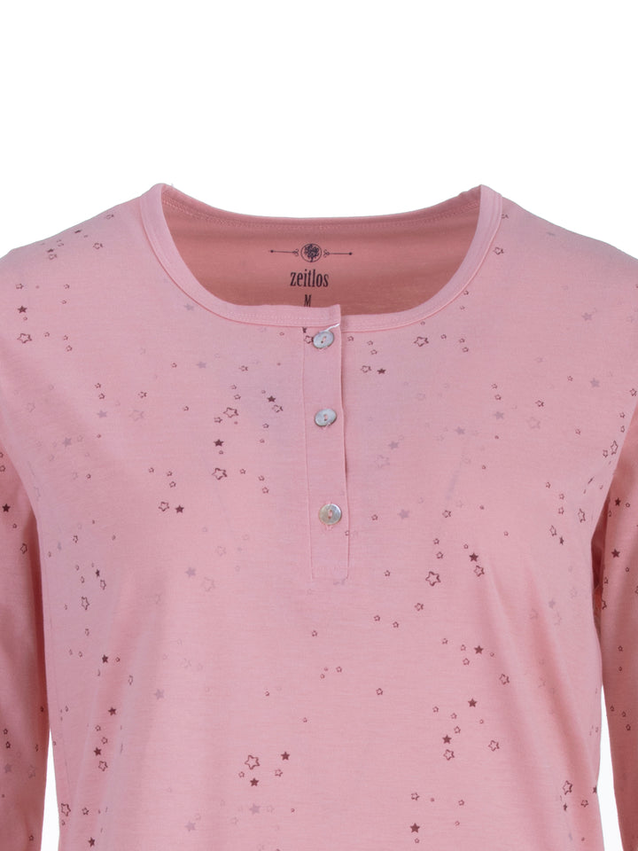 Long-sleeved nightshirt - stars