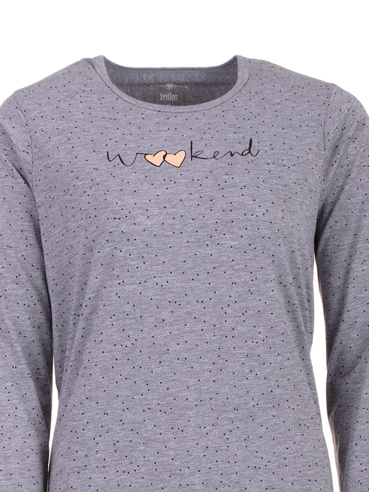 Long-sleeved sleep shirt - Weekend